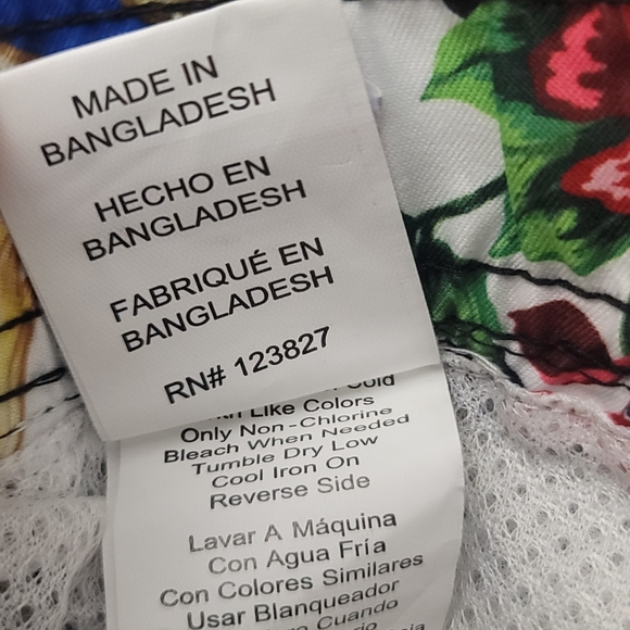 Surf Society Mens Baroque  Drawstring Lined Swim  Board SHORTS Size M - Picture 7 of 10